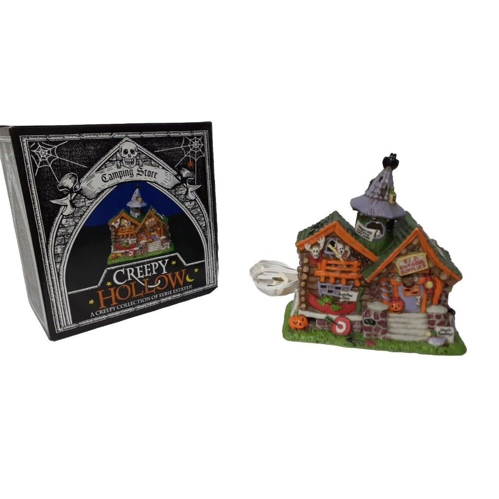 Midwest Creepy Hollow  CAMPING STORE Halloween Miniature House Village